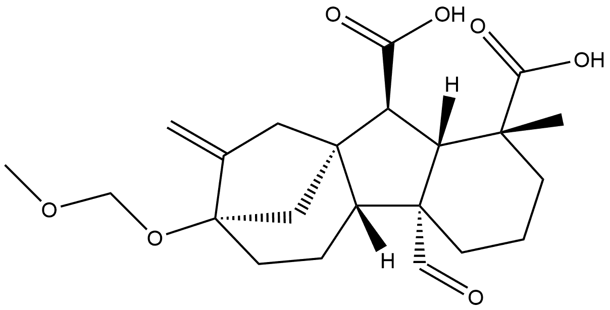 Gibbane-1,10-dicarboxylic acid, 4a-formyl-7-(methoxymethoxy)-1-methyl-8-methylene-, (1α,4aα,4bβ,10β)-