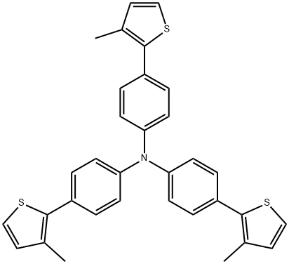tris(4-(3-methylthiophene-2-yl)phenyl)amine Structure