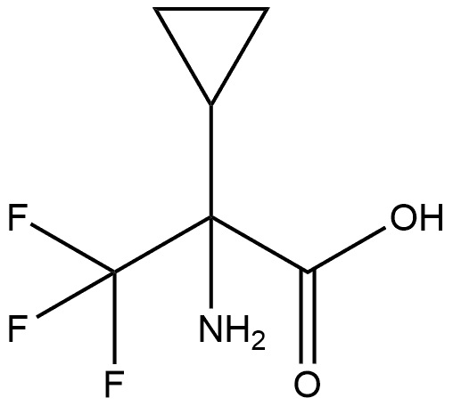 2-amino-2-cyclopropyl-3,3,3-trifluoropropanoic acid Struktur