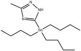 1H-1,2,4-Triazole, 3-methyl-5-(tributylstannyl)- Structure