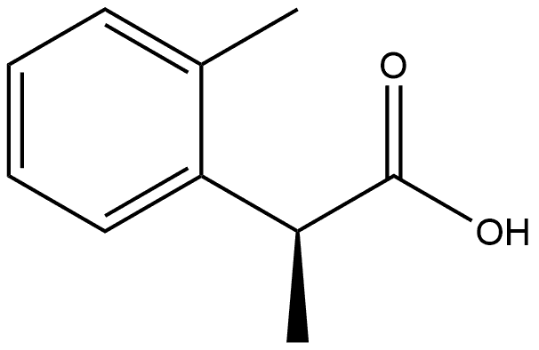α,2-dimethylbenzeneacetic acid Structure