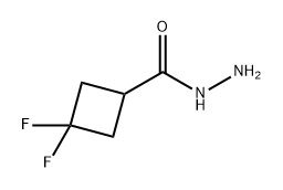 Cyclobutanecarboxylic acid, 3,3-difluoro-, hydrazide Struktur