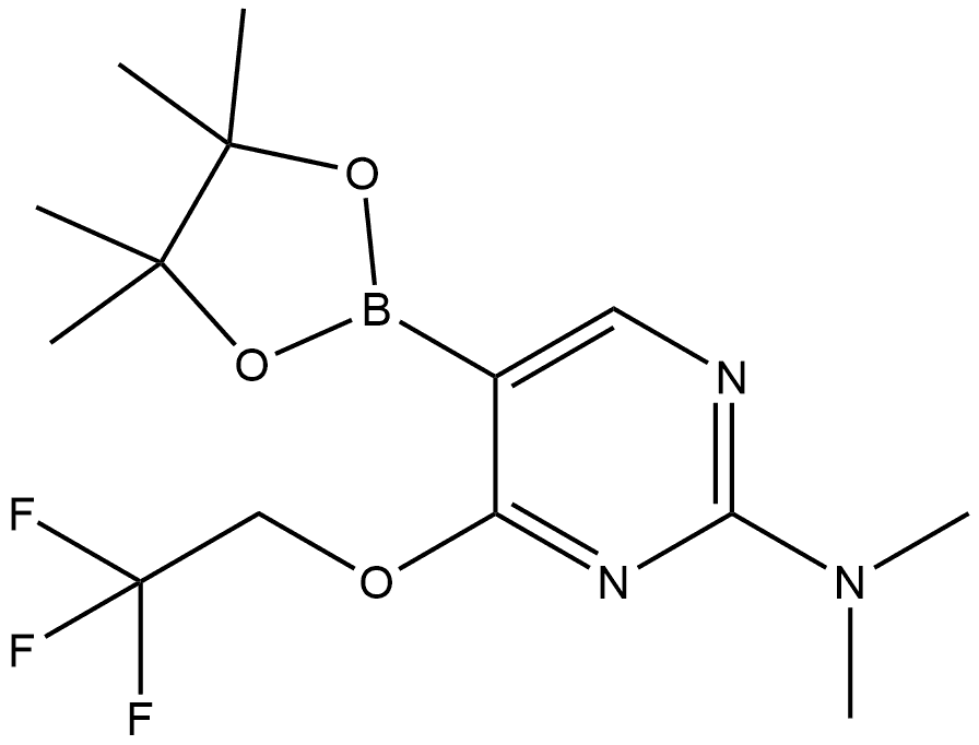 N,N-Dimethyl-5-(4,4,5,5-tetramethyl-1,3,2-dioxaborolan-2-yl)-4-(2,2,2-trifluo... Structure