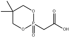 1,3,2-Dioxaphosphorinane-2-acetic acid, 5,5-dimethyl-, 2-oxide Structure