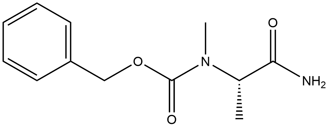 Carbamic acid, (2-amino-1-methyl-2-oxoethyl)methyl-, phenylmethyl ester, (S)- (9CI)
