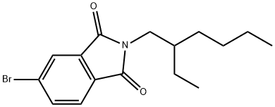5-溴-2-(2-乙基己基)异吲哚-1,3-二酮 结构式