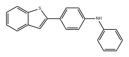 4-苯并[B]噻吩-2-基-N-苯基-苯丙胺 结构式