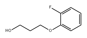 1-Propanol, 3-(2-fluorophenoxy)- Struktur