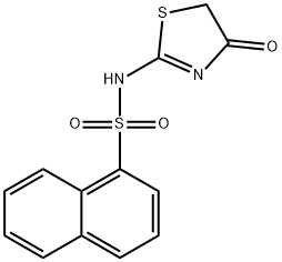 1-Naphthalenesulfonamide, N-(4,5-dihydro-4-oxo-2-thiazolyl)- Struktur