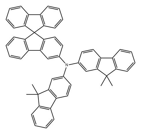 N,N-双(9,9-二甲基-9H-芴-2-基)-9,9′-螺二[9H-芴]-3-胺 结构式