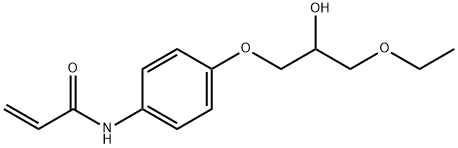 2-Propenamide, N-[4-(3-ethoxy-2-hydroxypropoxy)phenyl]- Struktur