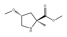 L-Proline, 4-methoxy-2-methyl-, methyl ester, (4R)- Structure