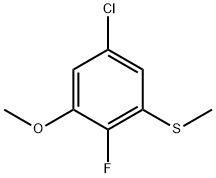 (5-Chloro-2-fluoro-3-methoxyphenyl)(methyl)sulfane 结构式