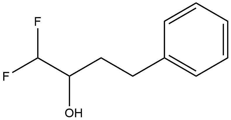 1,1-DIFLUORO-4-PHENYLBUTAN-2-OL, 145299-87-2, 结构式