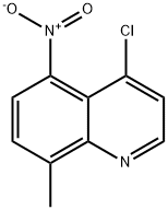 4-chloro-8-methyl-5-nitroquinoline Struktur