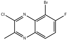 Quinoxaline, 5-bromo-3-chloro-6-fluoro-2-methyl- Structure