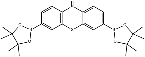 10H-Phenothiazine, 3,7-bis(4,4,5,5-tetramethyl-1,3,2-dioxaborolan-2-yl)- Struktur