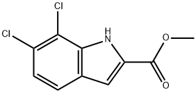 methyl 6,7-dichloro-1H-indole-2-carboxylate Struktur