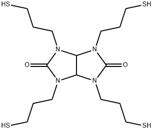 四氢-1,3,4,6-四(3-巯基丙基)-咪唑并[4,5-D]咪唑-2,5(1H,3H)-二酮, 1454838-81-3, 结构式