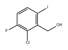 Benzenemethanol, 2-chloro-3-fluoro-6-iodo- Struktur