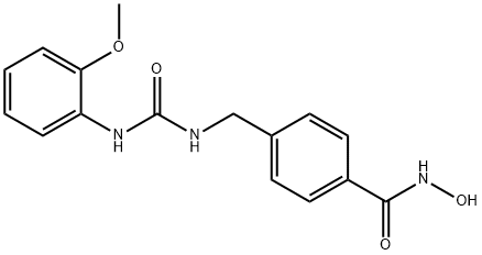 Benzamide, N-hydroxy-4-[[[[(2-methoxyphenyl)amino]carbonyl]amino]methyl]- Structure