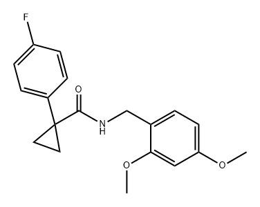 Cyclopropanecarboxamide, N-[(2,4-dimethoxyphenyl)methyl]-1-(4-fluorophenyl)-