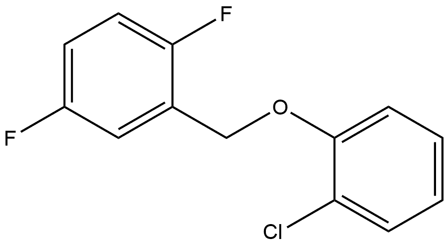 2-[(2-Chlorophenoxy)methyl]-1,4-difluorobenzene 结构式