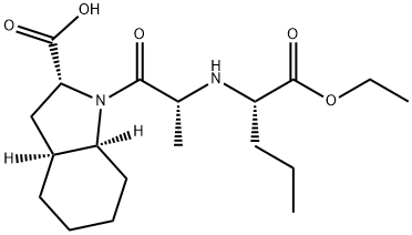 1H-Indole-2-carboxylic acid, 1-[(2R)-2-[[(1S)-1-(ethoxycarbonyl)butyl]amino]-1-oxopropyl]octahydro-, (2R,3aS,7aS)- Structure