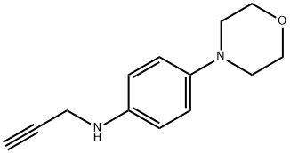 4-吗啉代-N-(丙-2-炔-1-基)苯胺, 1455309-53-1, 结构式