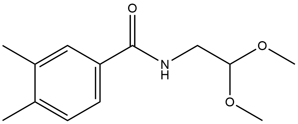 N-(2,2-Dimethoxyethyl)-3,4-dimethylbenzamide 结构式