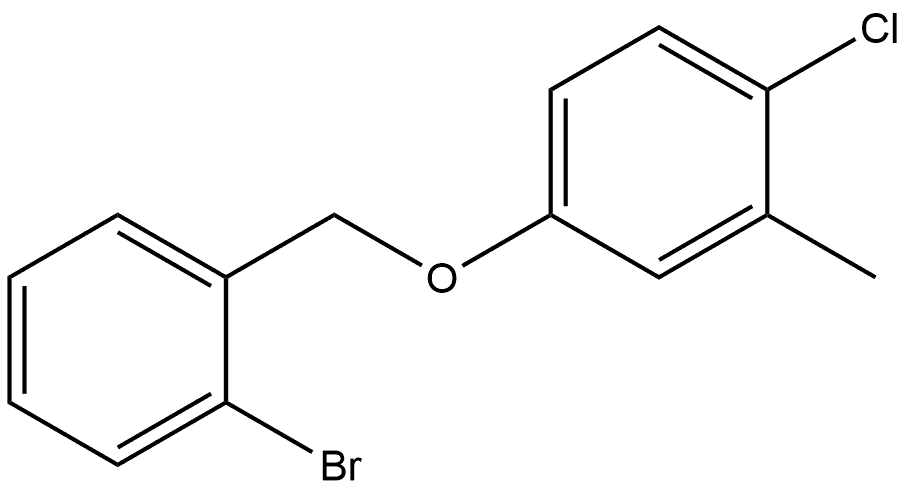 4-[(2-Bromophenyl)methoxy]-1-chloro-2-methylbenzene 结构式