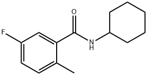 N-Cyclohexyl-5-fluoro-2-methylbenzamide Structure