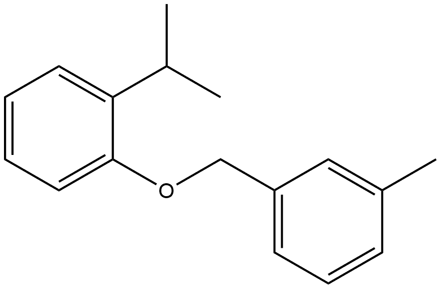 1-(1-Methylethyl)-2-[(3-methylphenyl)methoxy]benzene Structure