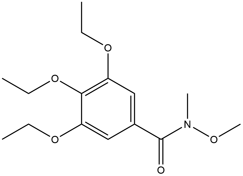 3,4,5-Triethoxy-N-methoxy-N-methylbenzamide Structure