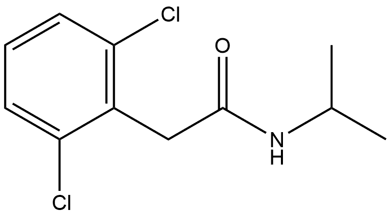 2,6-Dichloro-N-(1-methylethyl)benzeneacetamide Struktur