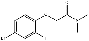 2-(4-溴-2-氟苯氧基)-N,N-二甲基乙酰胺 结构式