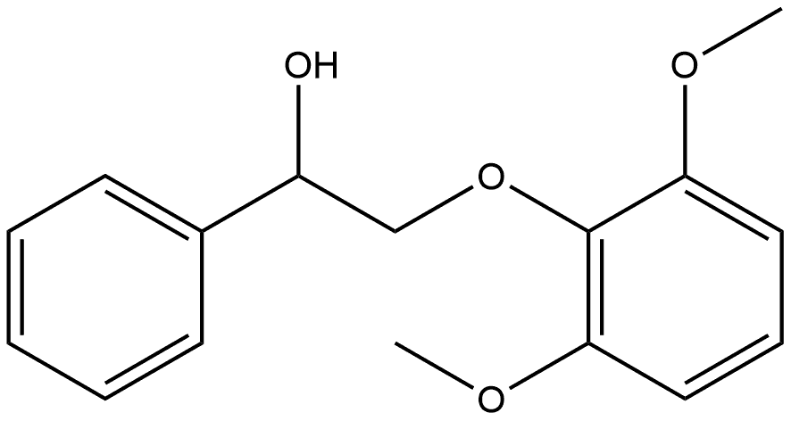 2-(2,6-二甲氧基苯氧基)-1-苯基乙醇, 145804-82-6, 结构式