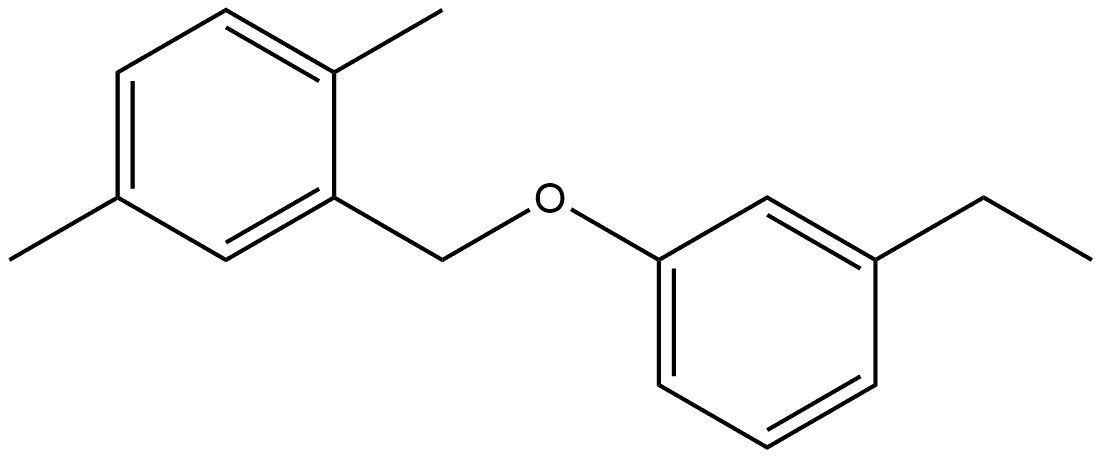 2-[(3-Ethylphenoxy)methyl]-1,4-dimethylbenzene Structure
