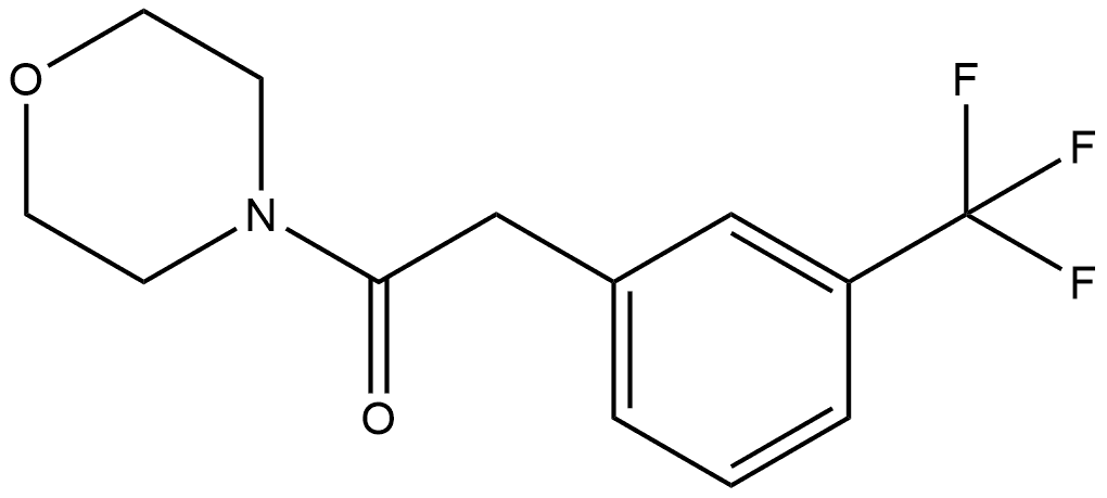 1-(4-Morpholinyl)-2-[3-(trifluoromethyl)phenyl]ethanone 结构式