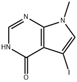 5-Iodo-7-methyl-7H-pyrrolo[2,3-d]pyrimidin-4-ol Struktur