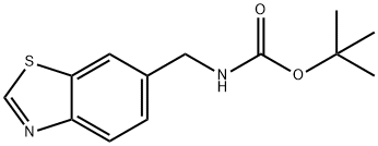 (苯并[D]噻唑-6-基甲基)氨基甲酸叔丁酯, 1459730-57-4, 结构式