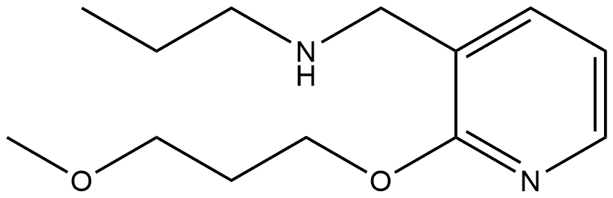2-(3-Methoxypropoxy)-N-propyl-3-pyridinemethanamine,1459804-03-5,结构式