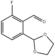 2-(1,3-二氧戊环-2-基)-6-氟苯甲醛, 146137-73-7, 结构式
