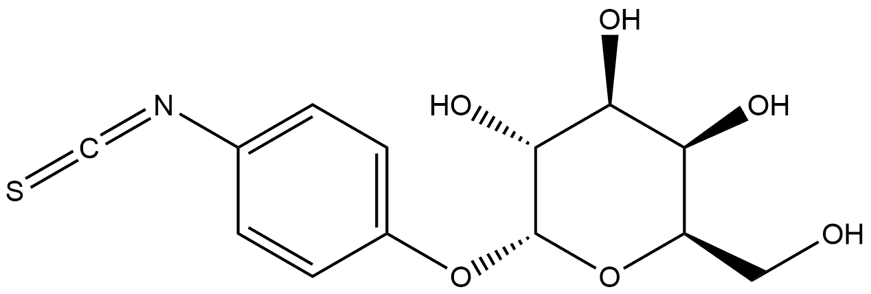 4-异硫氰酸根合苯基Α-D-吡喃半乳糖苷 结构式