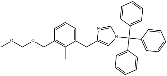 1H-Imidazole, 4-[[3-[(methoxymethoxy)methyl]-2-methylphenyl]methyl]-1-(triphenylmethyl)-