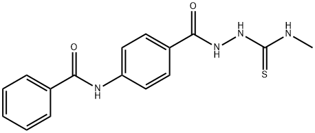 Benzoic acid, 4-(benzoylamino)-, 2-[(methylamino)thioxomethyl]hydrazide