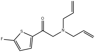 Ethanone, 2-(di-2-propen-1-ylamino)-1-(5-fluoro-2-thienyl)- Structure