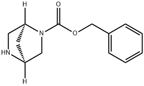 2,5-Diazabicyclo[2.2.1]heptane-2-carboxylic acid, phenylmethyl ester, (1S,4S)- Structure