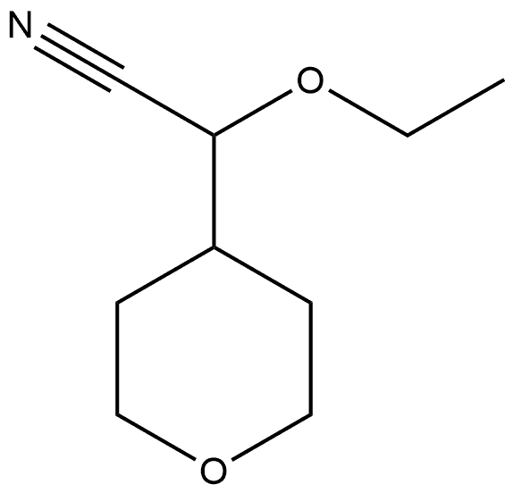 2-乙氧基-2-(氧杂环己烷-4-基)乙腈, 1465134-86-4, 结构式