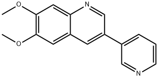 Quinoline, 6,7-dimethoxy-3-(3-pyridinyl)- Structure